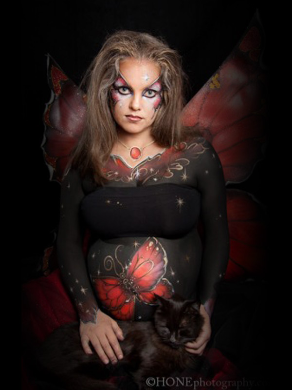 Belly painting et Moulage de ventre de grossesse 3D